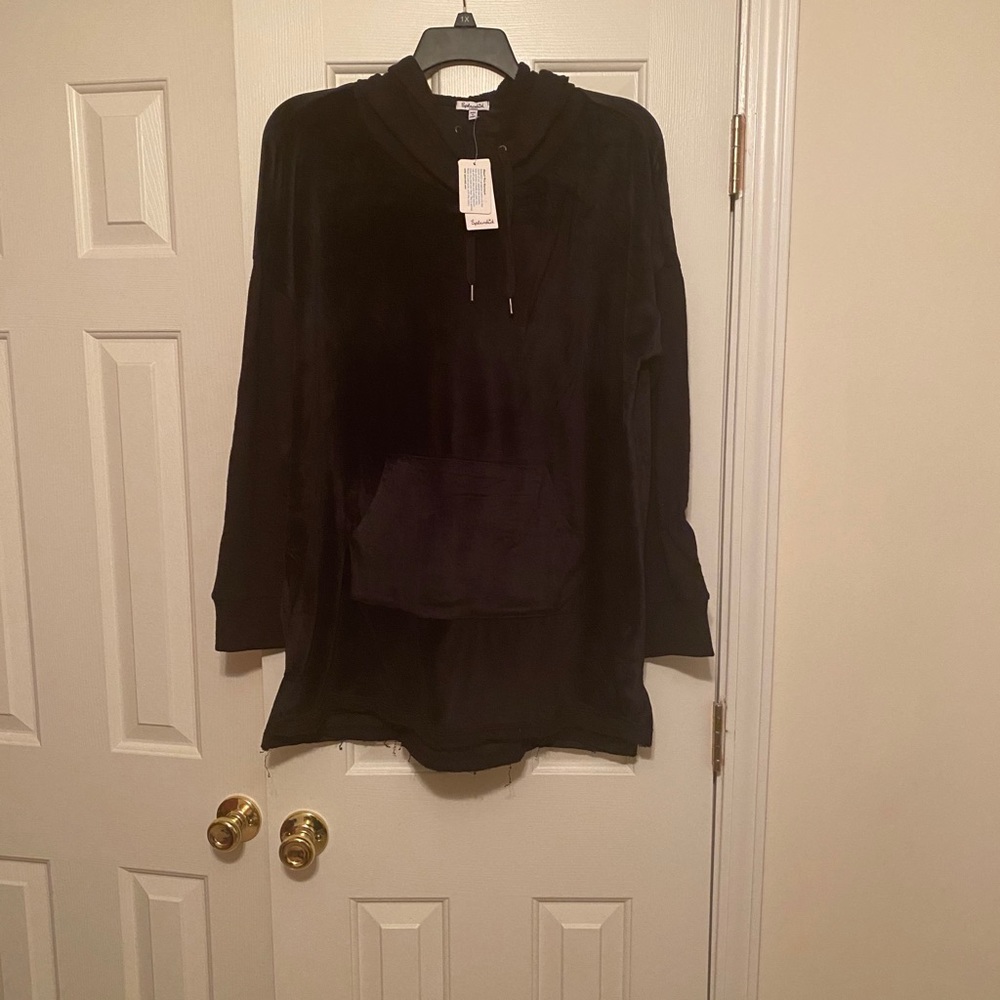 Splendid Women's Velour Hoodie Pullover size Large